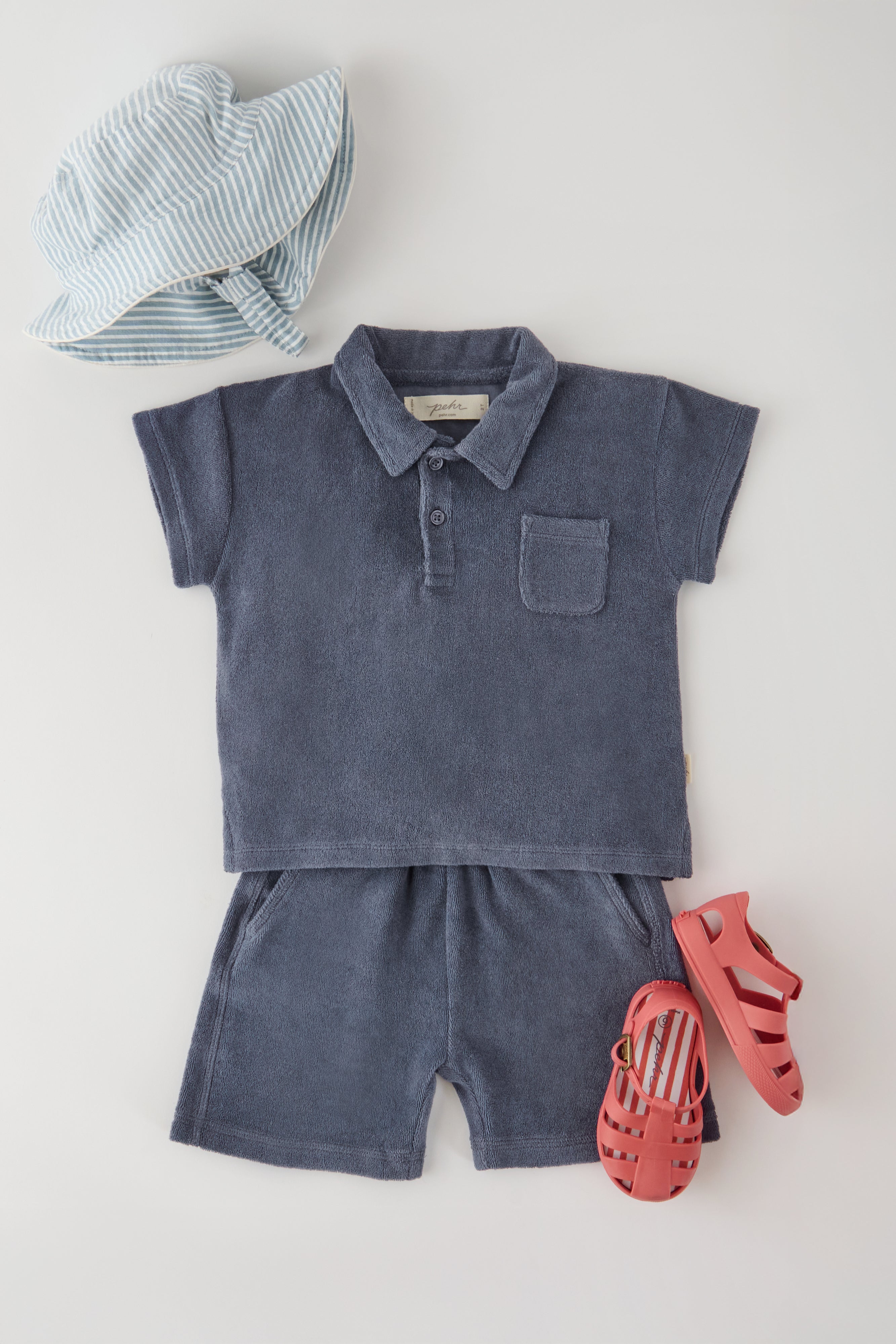 Classic Terry Polo - Ocean