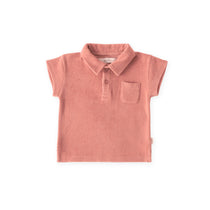 classic terry polo shell in pinks pattern