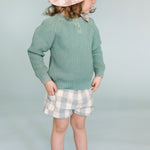 Pehr-Cotton Knit Toddler Sweater-Pond-3