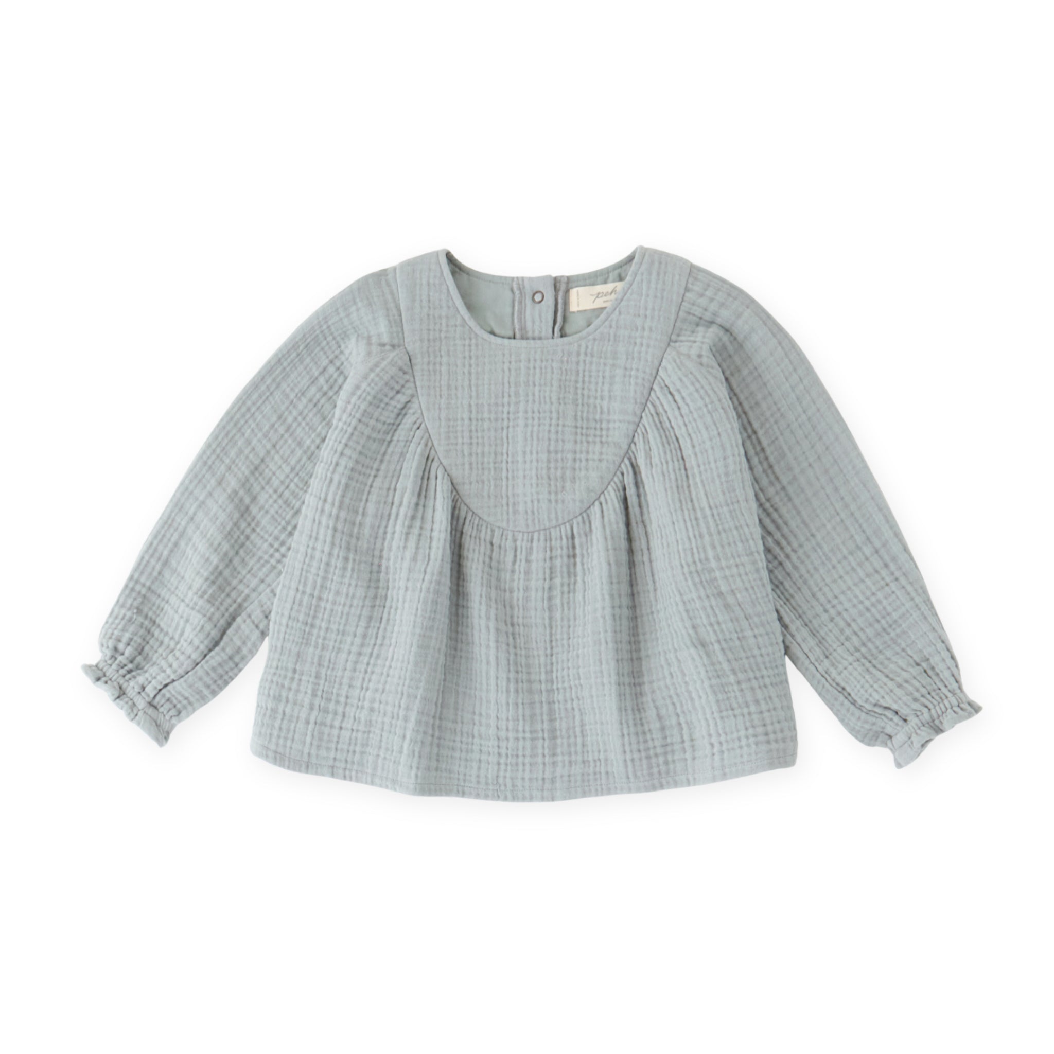 Muslin Gauze Twirl Top- Puddle- Front View
