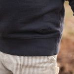 Pehr-French Terry 1/4 Zip Sweater-Ink Blue-4