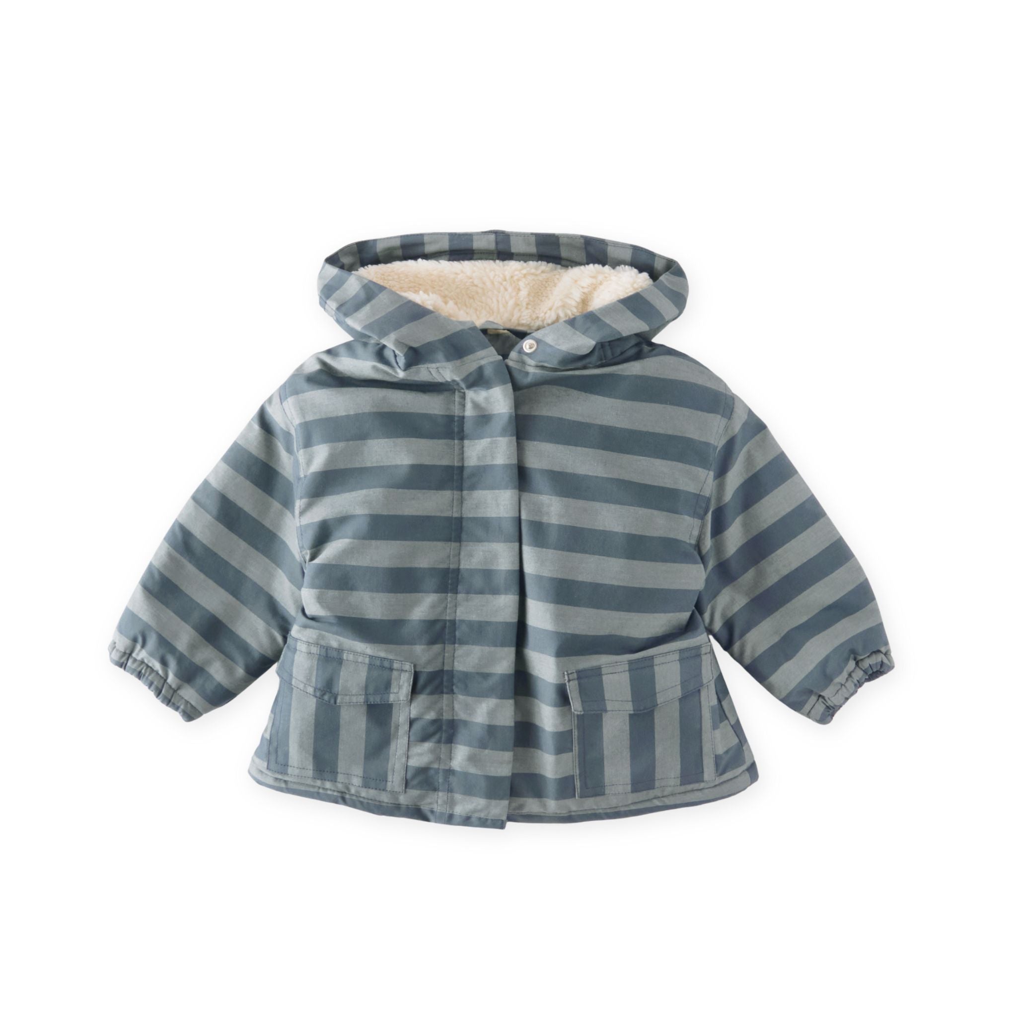 Pehr-Sherpa Lined Storm Jacket-Indigo Stripe-1