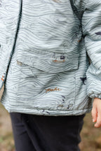Sherpa Lined Storm Jacket - High Seas - Blue- Toddler- Side Pocket