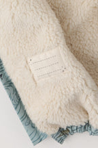 Sherpa Lined Storm Jacket - High Seas - Blue- Up Close - Sherpa - Name Tag