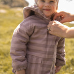 Pehr-Sherpa Lined Storm Jacket with Ruffle-Thistle Stripe-2