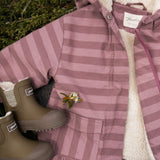 Pehr-Sherpa Lined Storm Jacket with Ruffle-Thistle Stripe-4