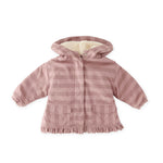 Pehr-Sherpa Lined Storm Jacket with Ruffle-Thistle Stripe-1