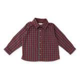 Gingham Button-up Shirt - Mulberry/Harbor- Front