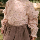 Woven Flutter Top - Wildflower- Front - On Model
