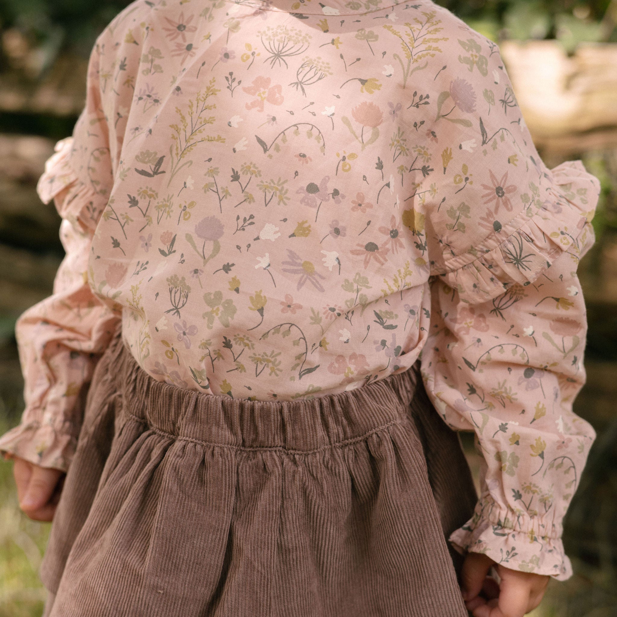 Woven Flutter Top - Wildflower- Front - On Model
