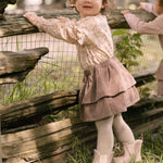 Woven Flutter Top - Wildflower- On Model- Side View