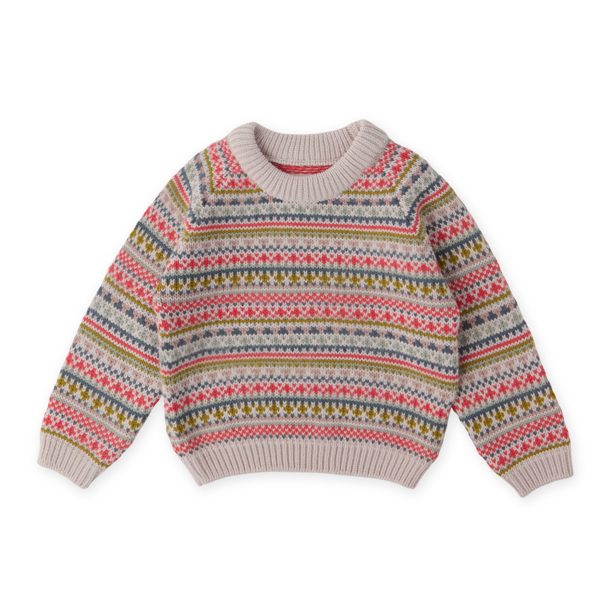 Pullover Sweater - Alpine Fair Isle- Front