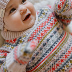 Pullover Sweater - Alpine Fair Isle- Baby- Colorful Knit- 