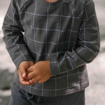 Essentials Raglan Top - Criss Cross- Front- Up Close
