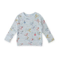 Petit Ski Long Sleeve Raglan Top - On The Slopes- Front