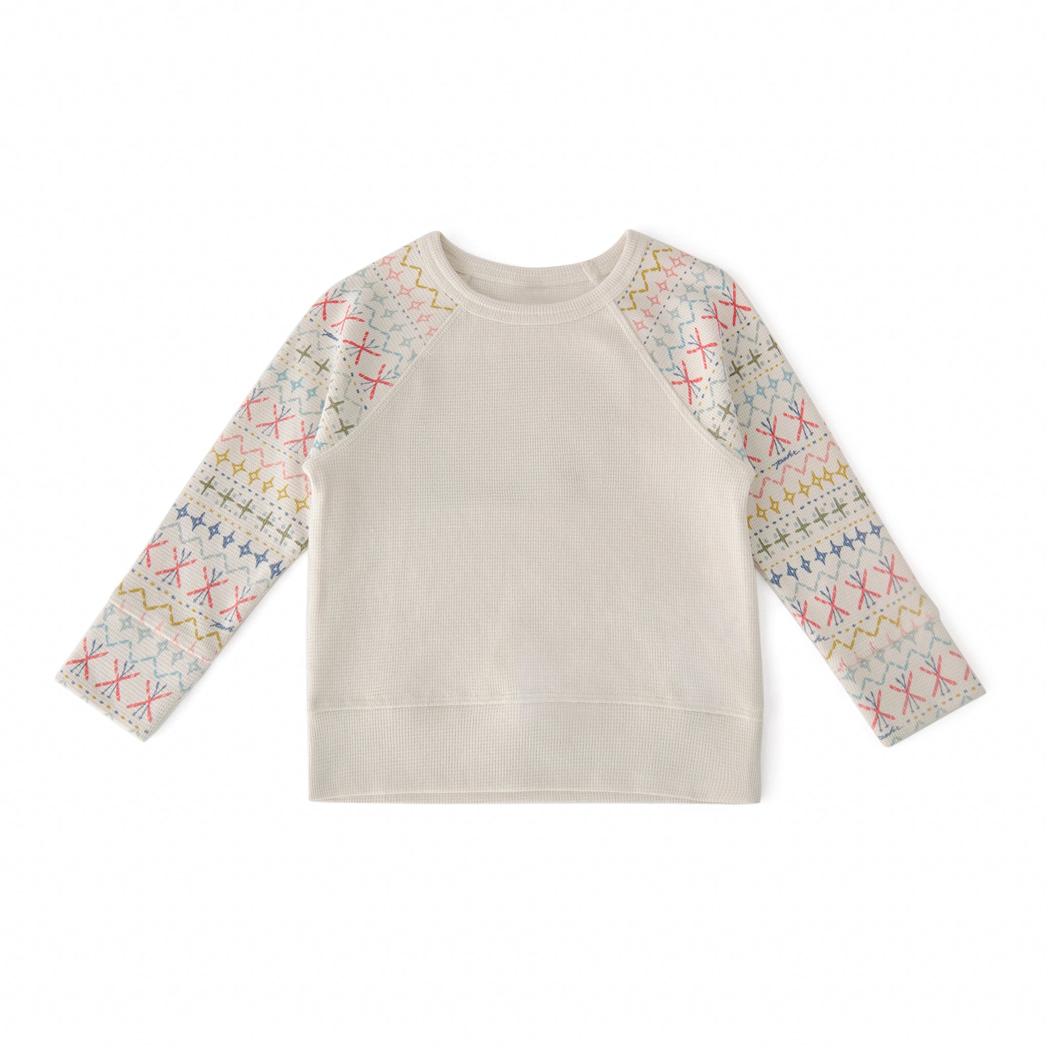 Petit Ski Long Sleeve Raglan Top - Apres- Front