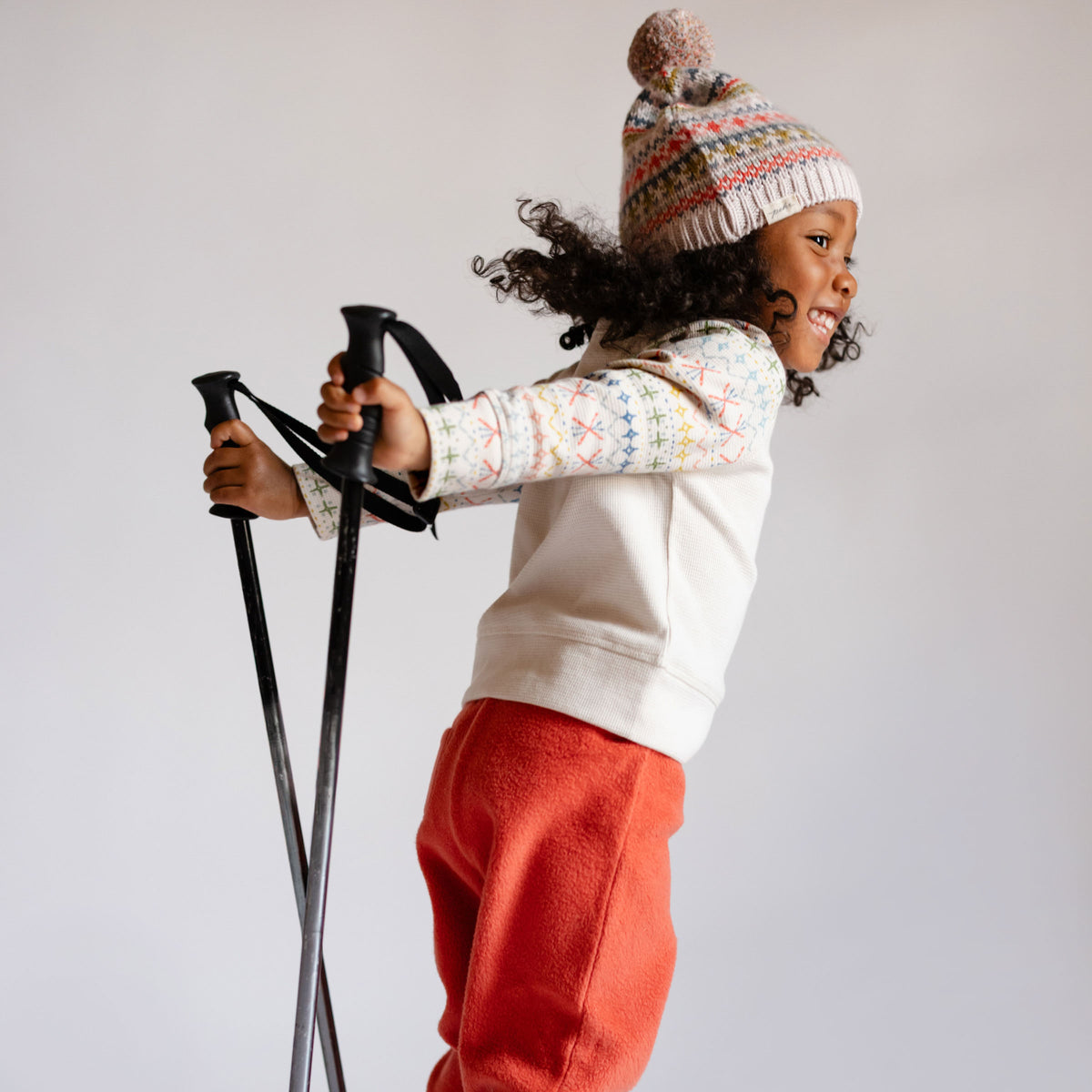 Petit Ski Long Sleeve Raglan Top - Snow Patrol- On Toddler- Skiing
