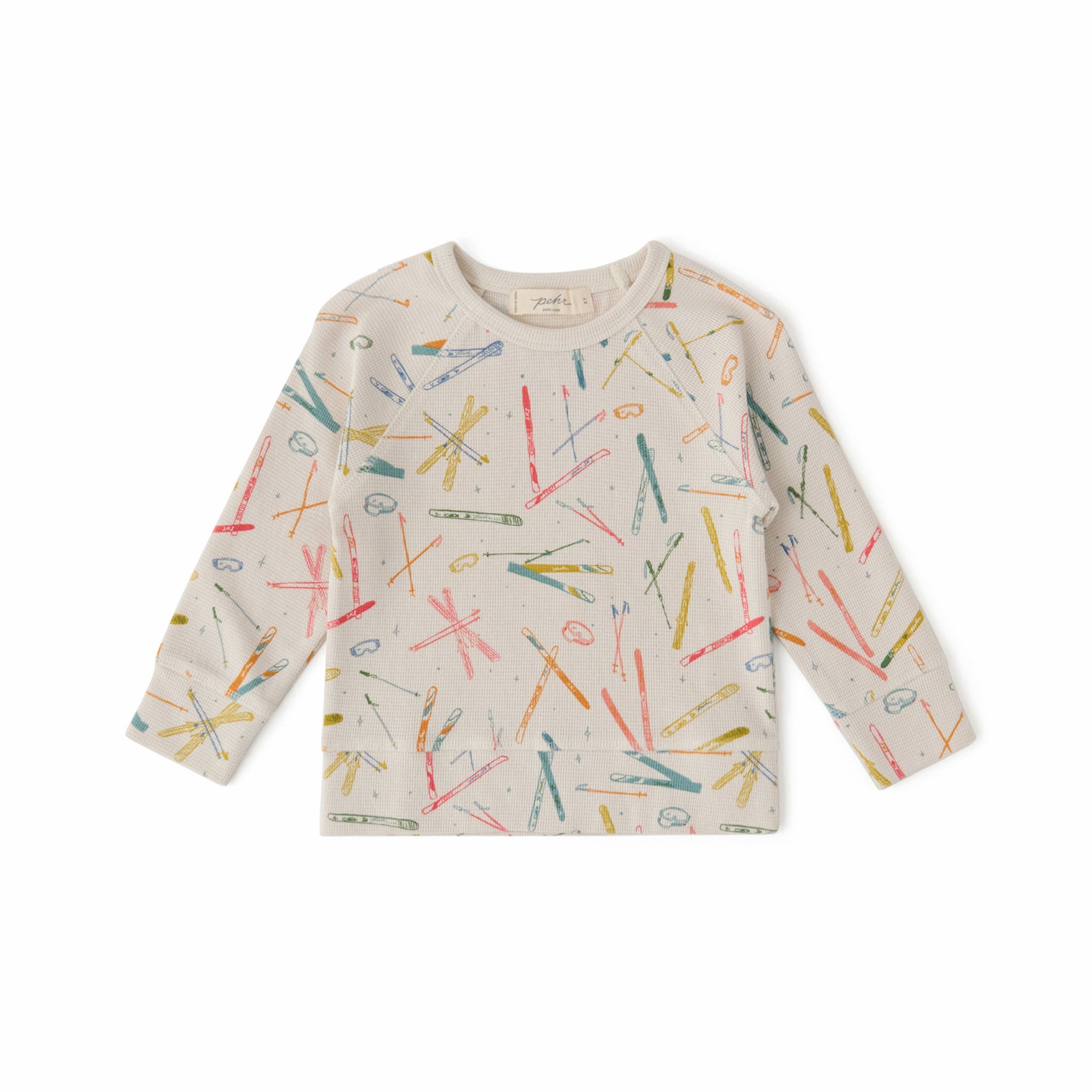 Petit Ski Long Sleeve Raglan Top - Apres- Front