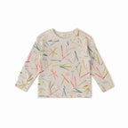 Petit Ski Long Sleeve Raglan Top - Apres- Front