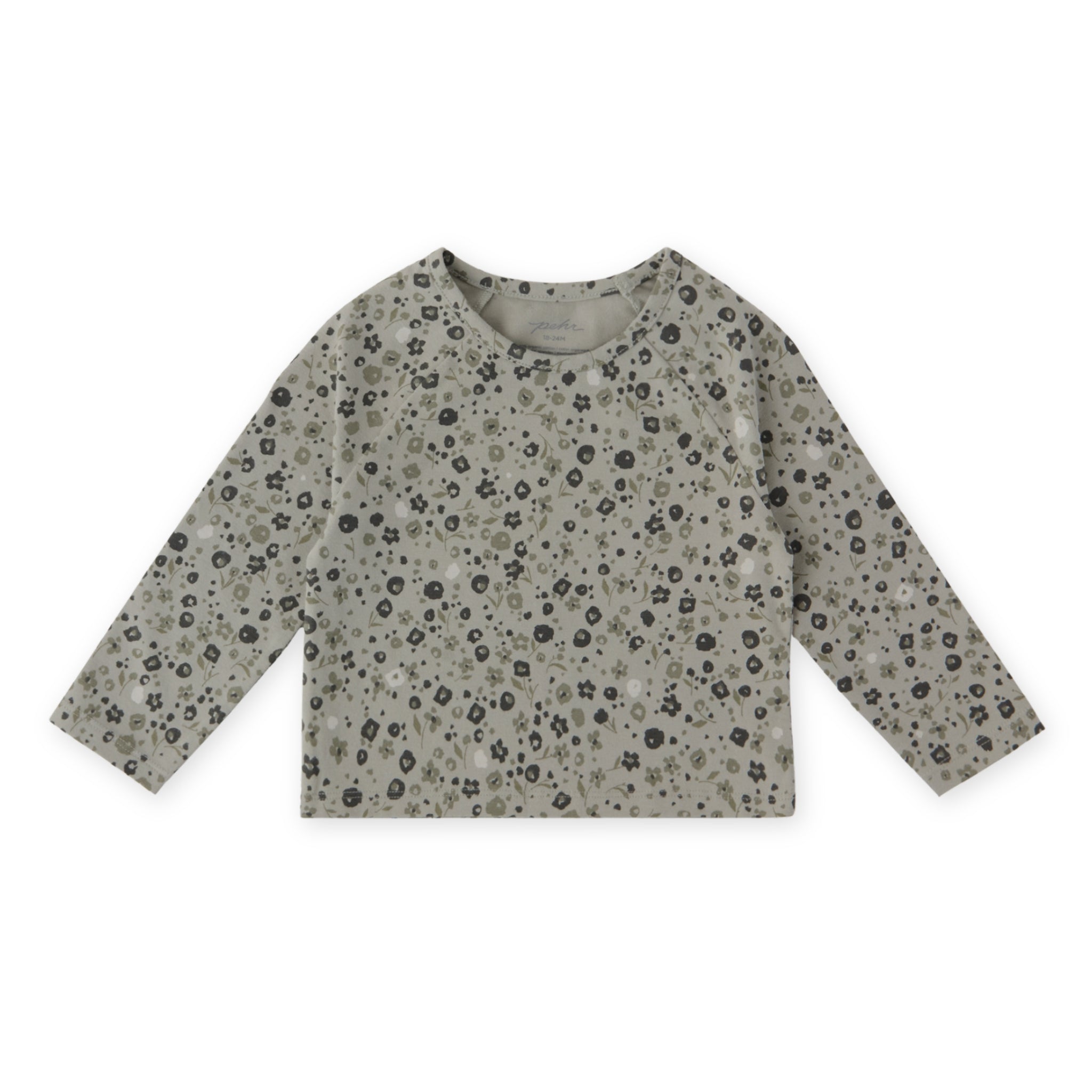 Essentials Raglan Long Sleeve Top - Forget-Me-Not- Front