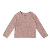 Essentials Raglan Long Sleeve Top - Spotted Pink- Front