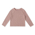 Essentials Raglan Long Sleeve Top - Spotted Pink- Front