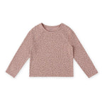Essentials Raglan Long Sleeve Top - Spotted Pink- Front