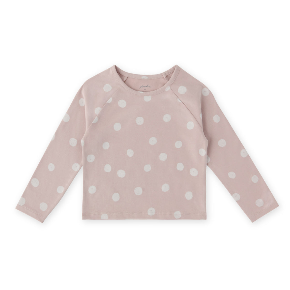 Essentials Raglan Long Sleeve Top - Pretty In Polka- Front