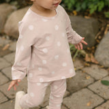 Essentials Raglan Long Sleeve Top - Pretty In Polka- On Model