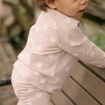 Essentials Raglan Long Sleeve Top - Pretty In Polka- On Model- Side 