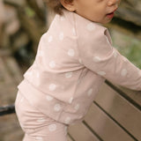 Essentials Raglan Long Sleeve Top - Pretty In Polka- On Model- Side 
