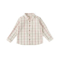 Holiday Check Button-Up Shirt - Noel- Front