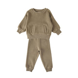 Teddy Fleece Set- Moss
