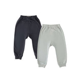 french terry harem pant 2 pack blues in pattern