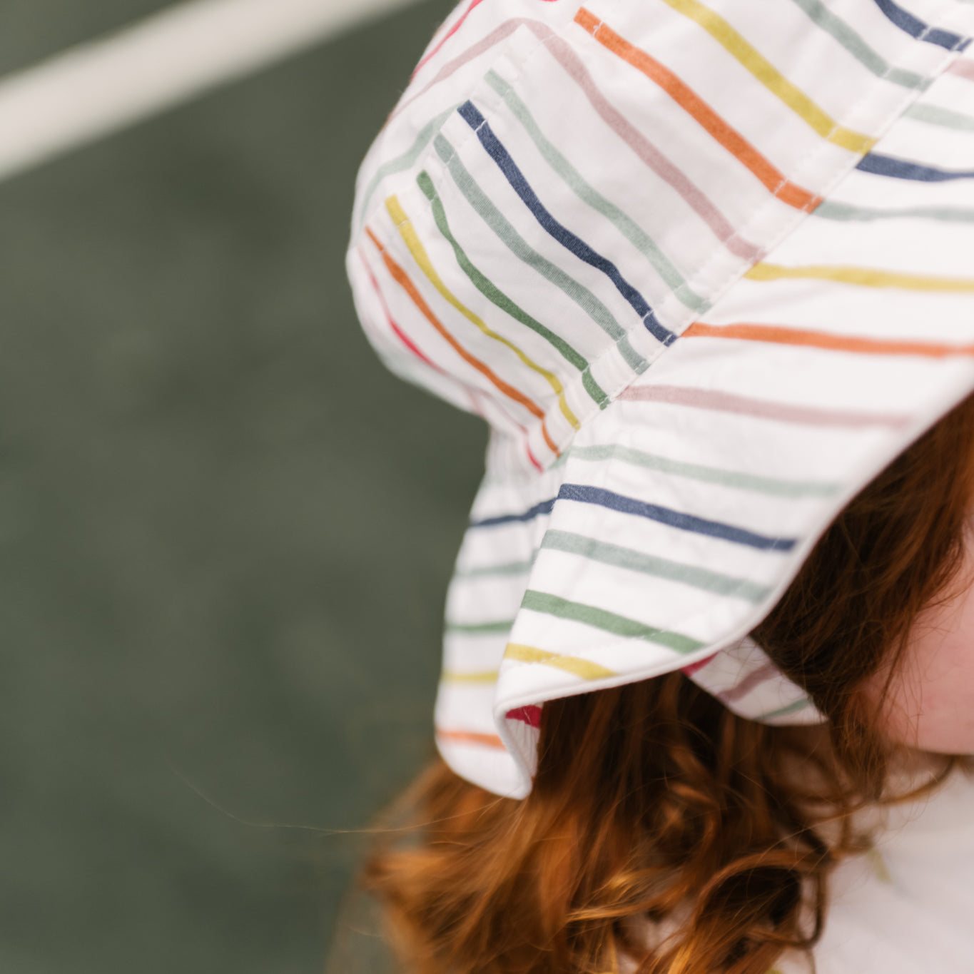 bucket hat stripes away rainbow