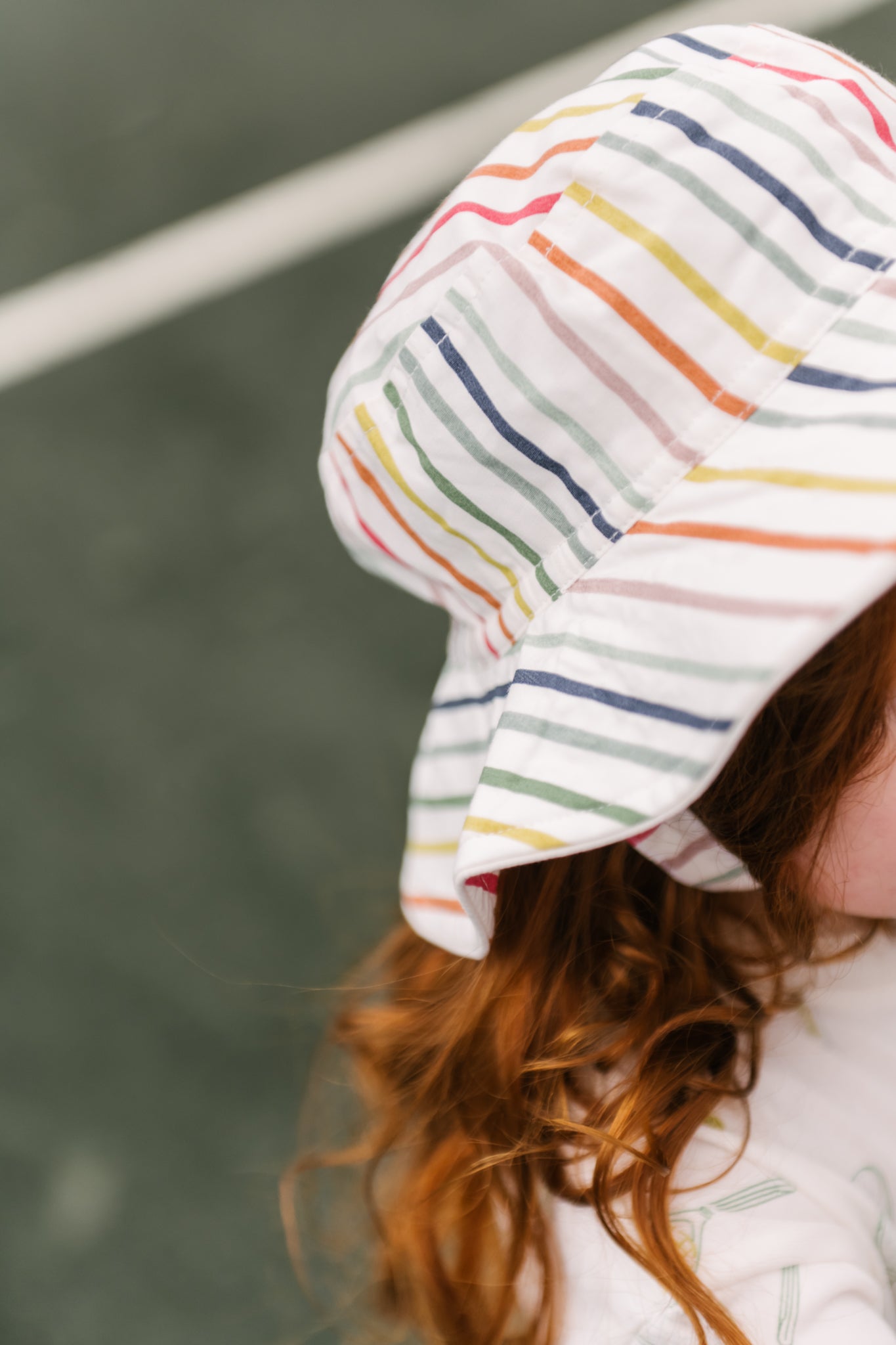 bucket hat stripes away rainbow