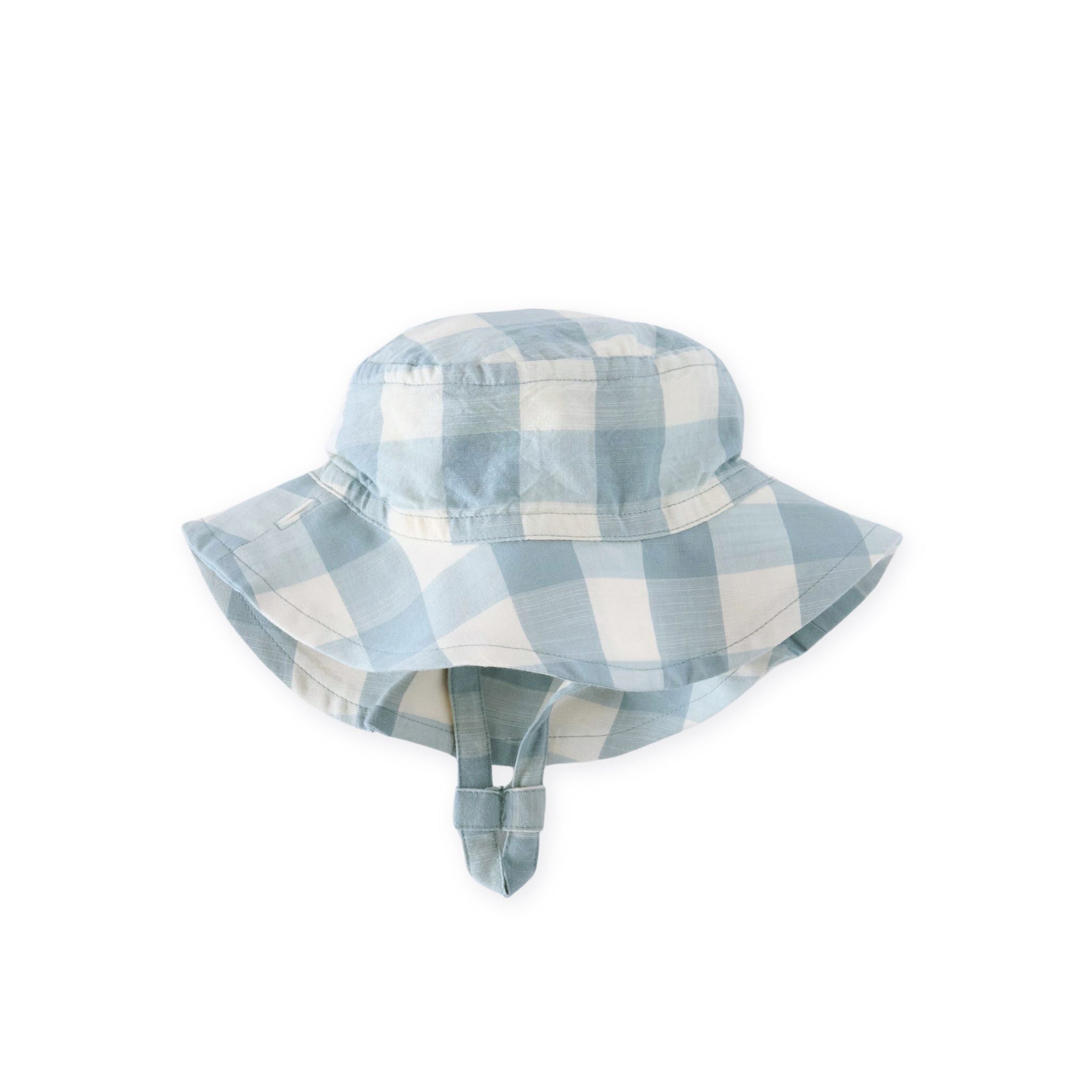 checkmate bucket hat pond in blues pattern