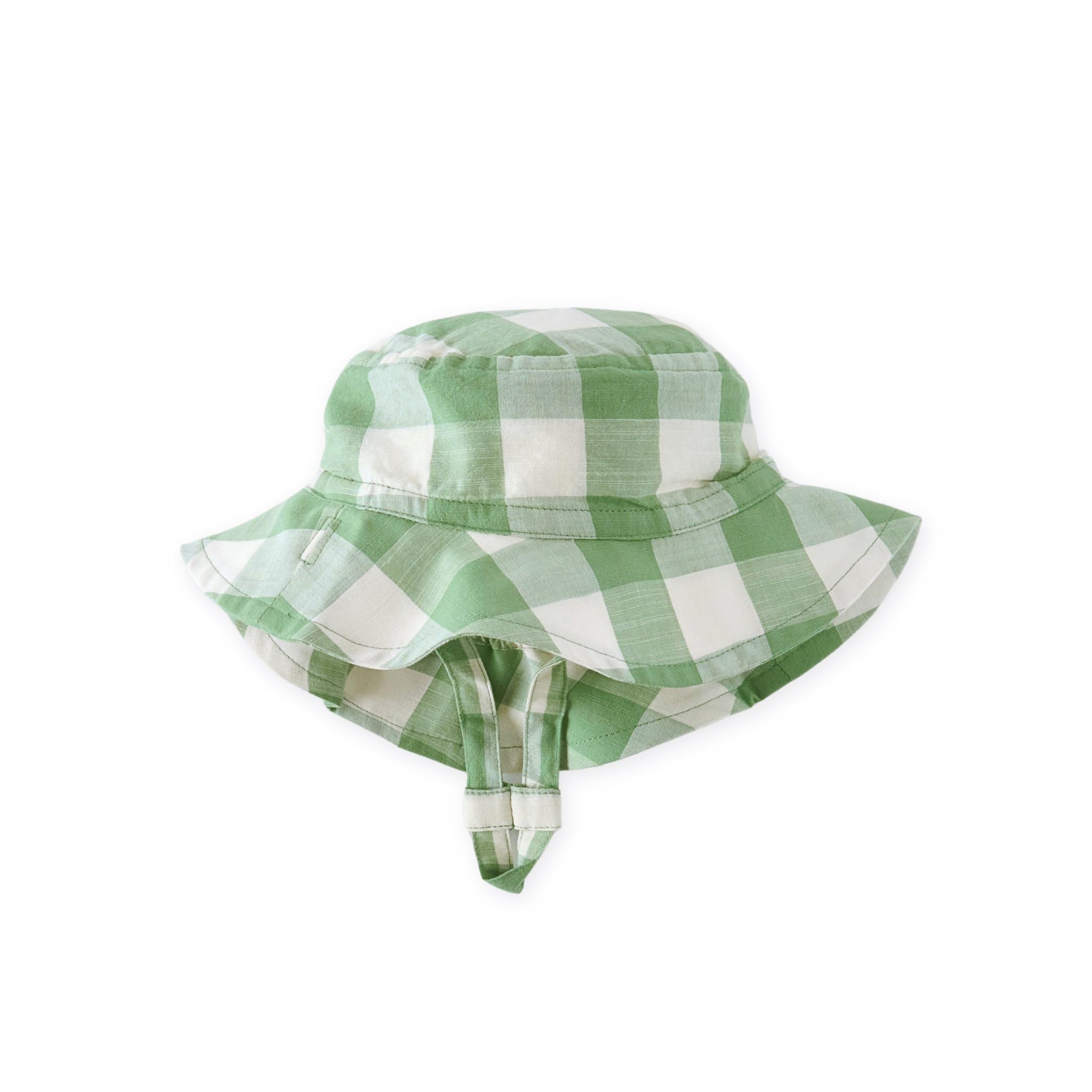 Pehr-Checkmate Bucket Hat - Checkmate Grass-Baby-1