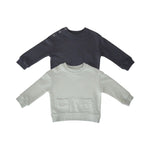 french terry sweatshirt 2 pack blues in pattern