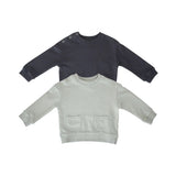 french terry sweatshirt 2 pack blues in pattern