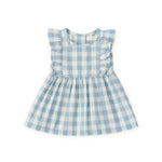 Checkmate Flutter Dress - Pond