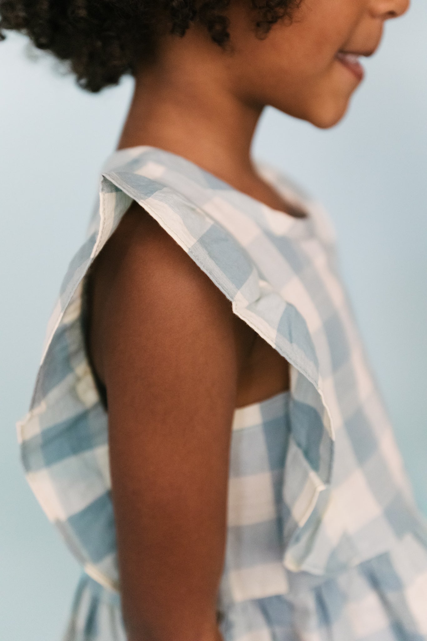 Checkmate Flutter Dress - Pond