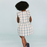 Checkmate Flutter Dress - Pond
