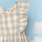 Checkmate Flutter Dress - Pond