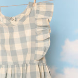 Checkmate Flutter Dress - Pond