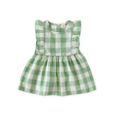 Pehr-Checkmate Flutter Dress-Checkmate Grass-1