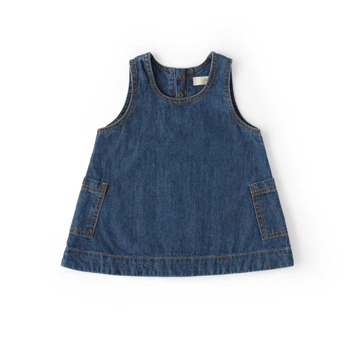 Denim Shift Dress Dress Pehr Vintage Wash 12 - 18 mos. 