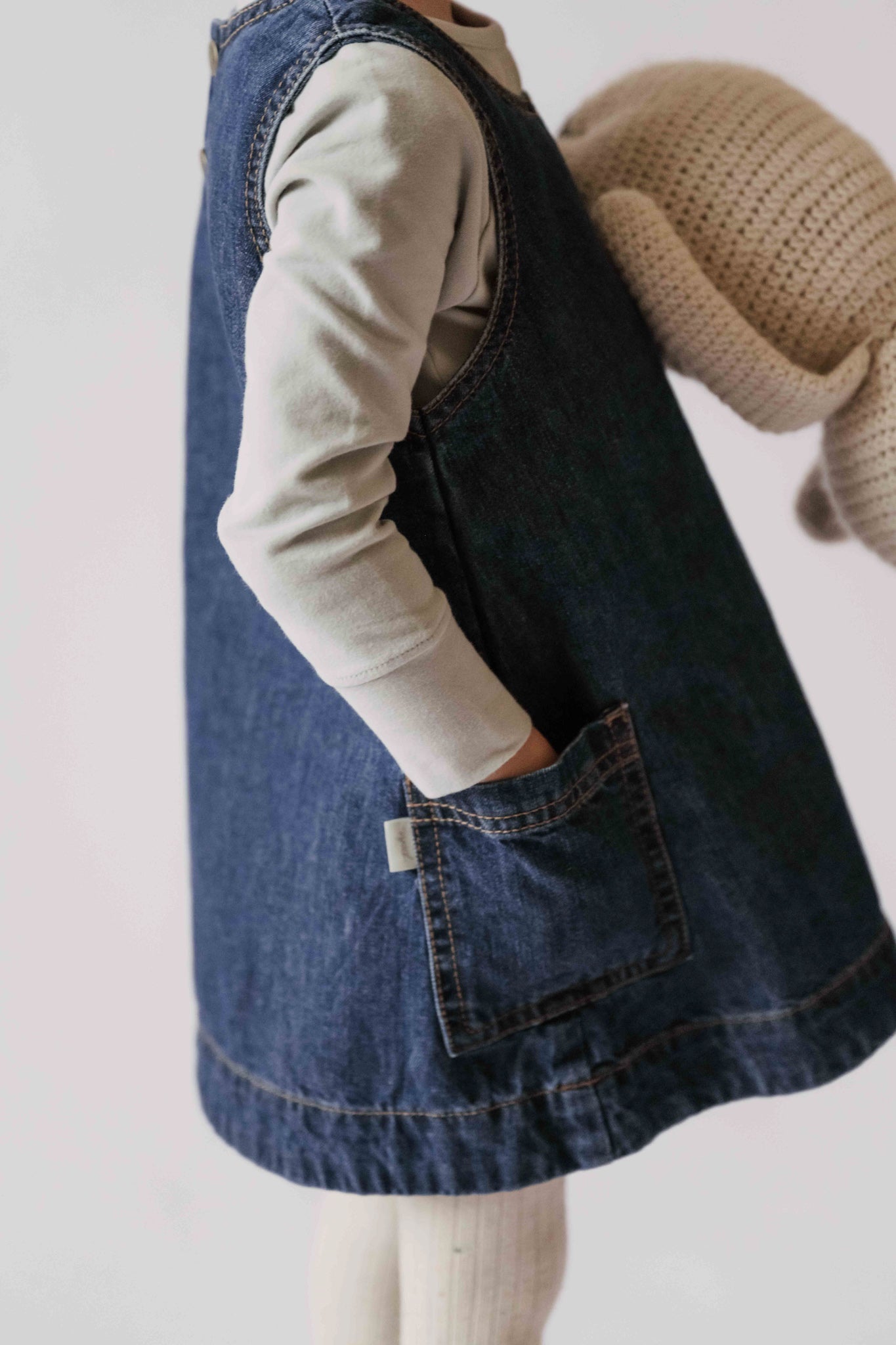 Pehr-Denim Shift Dress-Vintage Wash-2