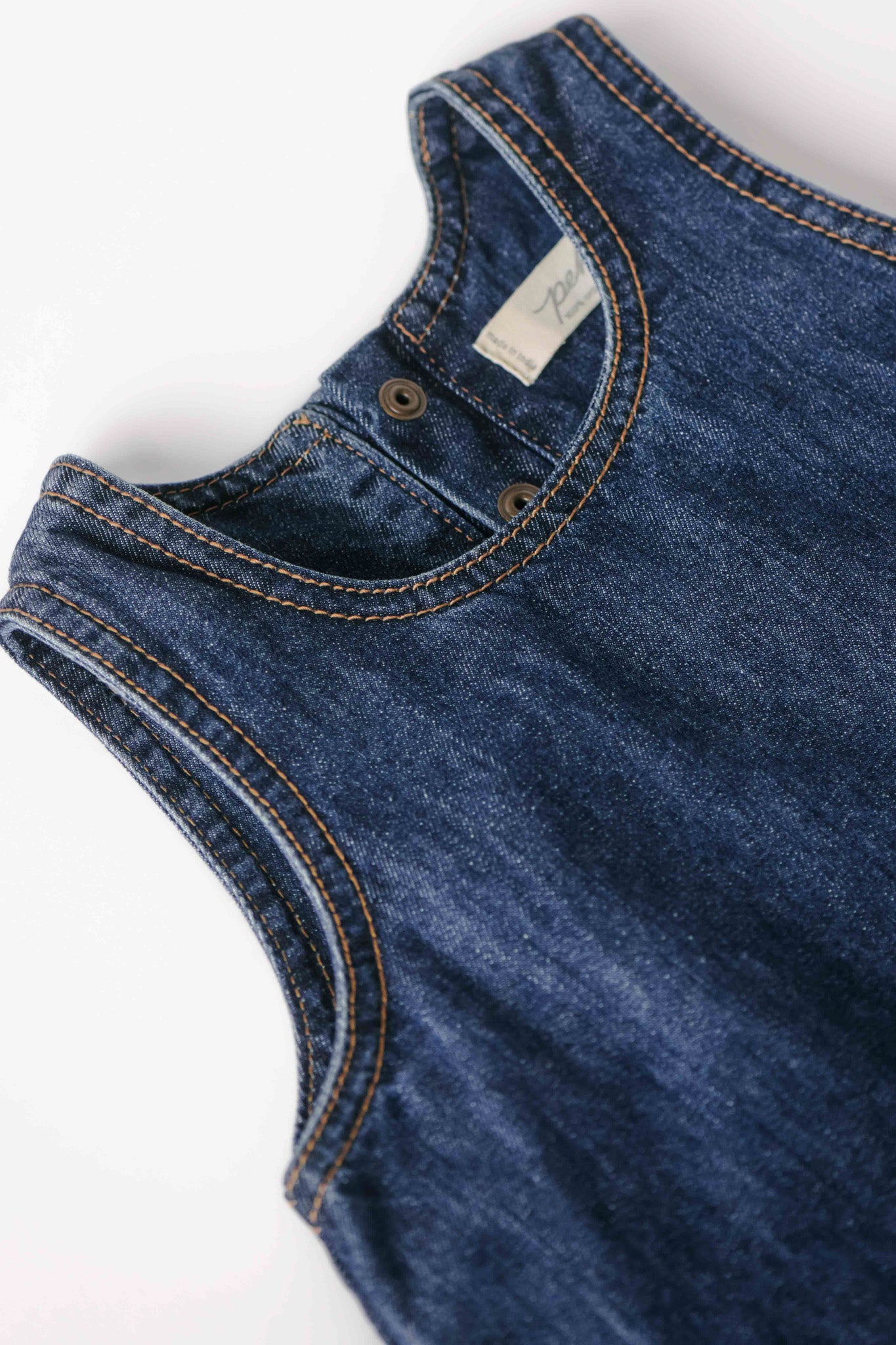 Pehr-Denim Shift Dress-Vintage Wash-4