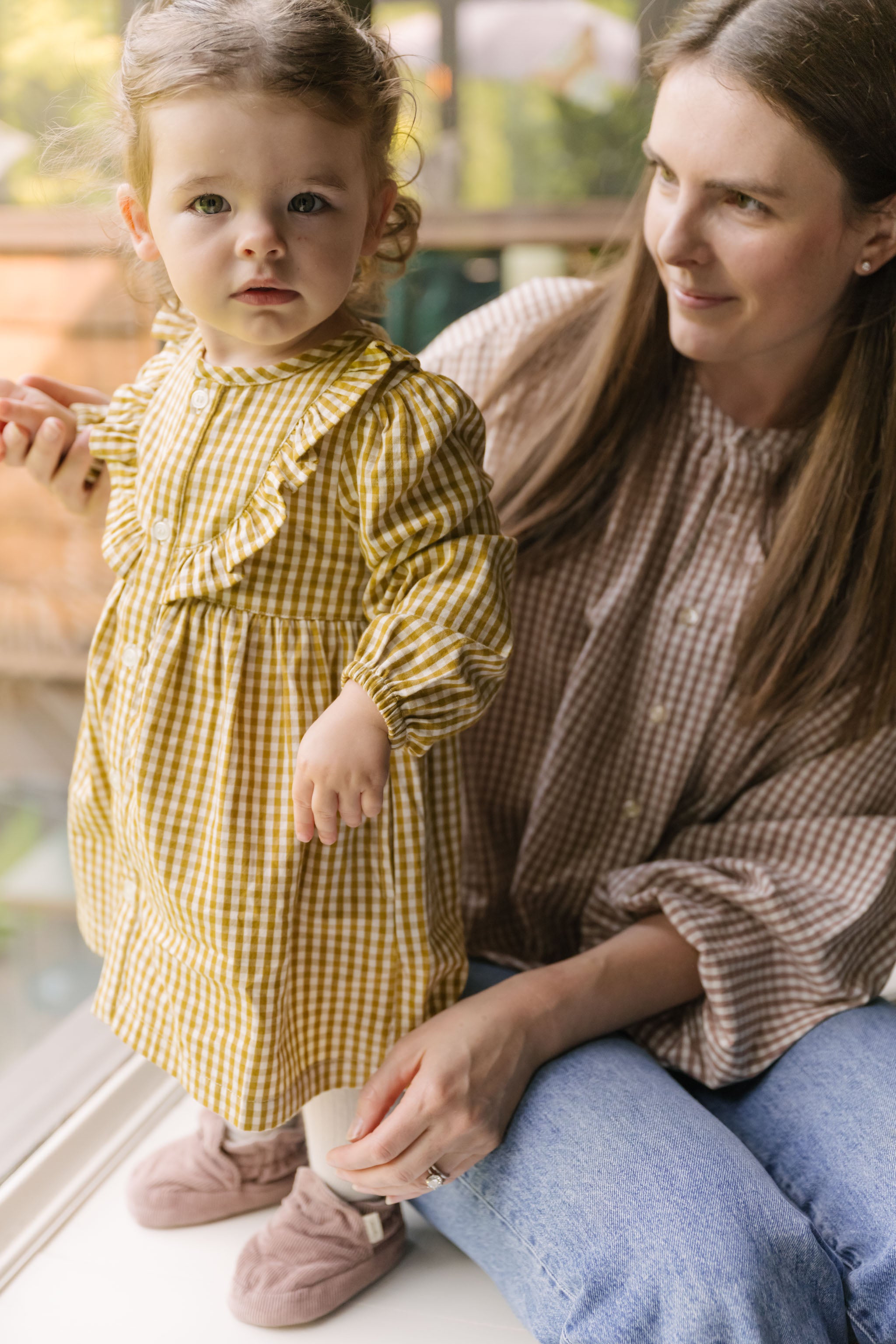 Pehr-Gingham Dress-Dijon-4